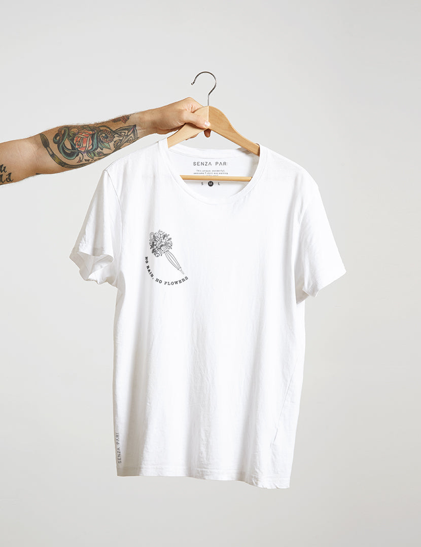 T-shirt No Rain No Flowers